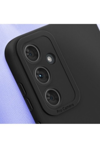 Cover per Samsung Galaxy A54 5G flessibile opaca fotocamera protetta - nera