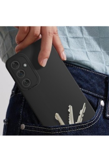 Cover per Samsung Galaxy A54 5G flessibile opaca fotocamera protetta - nera