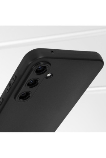 Cover per Samsung Galaxy A55 - silicone morbido nero opaco fotocamera protetta
