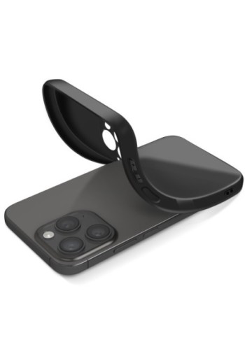 Cover per Blackview A96 - silicone morbido nero opaco fotocamera protetta