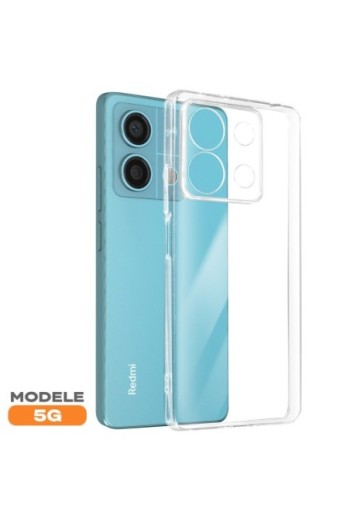 Cover per Xiaomi Redmi Note 13 5G - silicone morbido trasparente fotocamera protetta