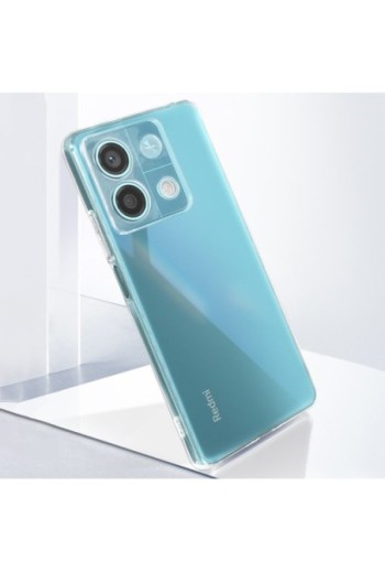 Cover per Xiaomi Redmi Note 13 5G - silicone morbido trasparente fotocamera protetta
