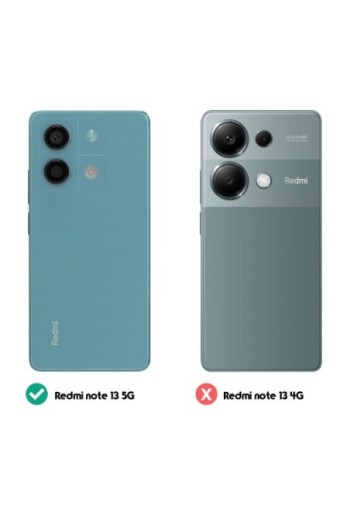 Cover per Xiaomi Redmi Note 13 5G - silicone morbido trasparente fotocamera protetta