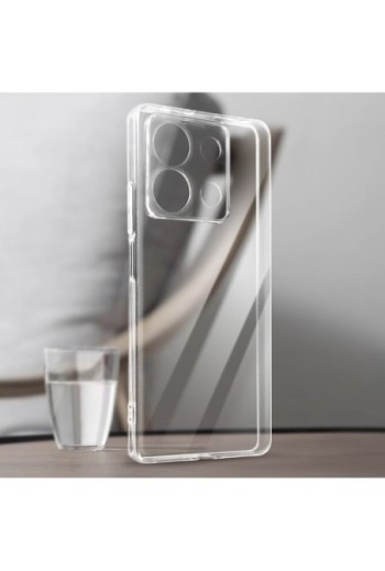 Cover per Xiaomi Redmi Note 13 5G - silicone morbido trasparente fotocamera protetta