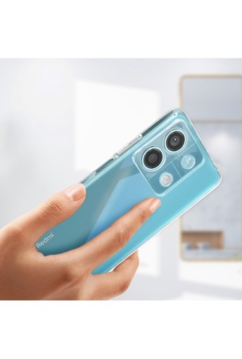 Cover per Xiaomi Redmi Note 13 5G - silicone morbido trasparente fotocamera protetta