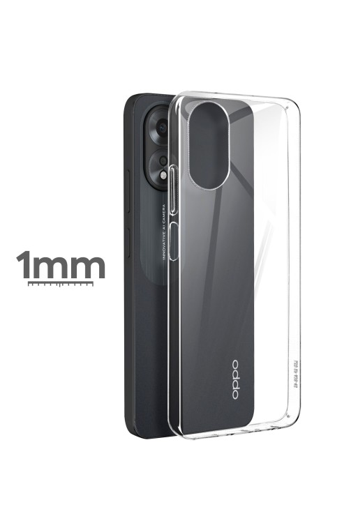 Cover per Oppo A38 in silicone sottile 1 mm - trasparente