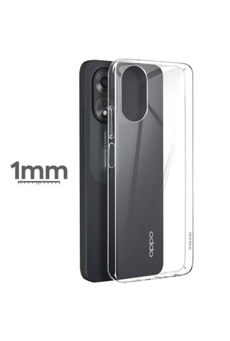 Cover per Oppo A38 in silicone sottile 1 mm - trasparente