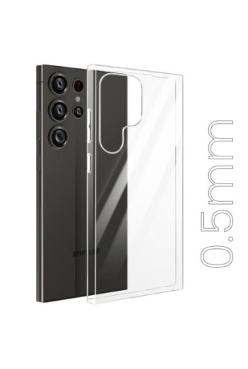 Cover trasparente per Samsung Galaxy S24 Ultra silicone sottile 0 5 mm