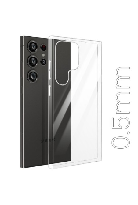 Cover trasparente per Samsung Galaxy S24 Ultra silicone sottile 0 5 mm