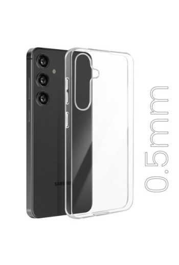 Cover trasparente per Samsung Galaxy S24 / S25 silicone sottile 0 5 mm