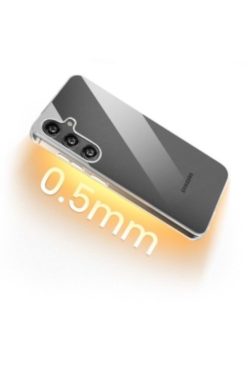 Cover trasparente per Samsung Galaxy S24 / S25 silicone sottile 0 5 mm