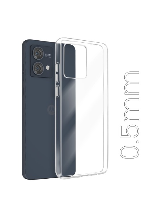 Cover trasparente per Motorola Moto G84 silicone sottile 0 5 mm