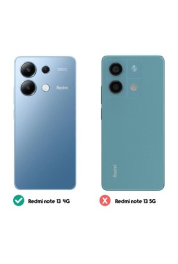 Cover nera per Xiaomi Redmi Note 13 4G in silicone flessibile - Classic Case