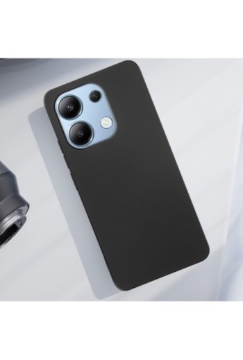 Cover nera per Xiaomi Redmi Note 13 4G in silicone flessibile - Classic Case