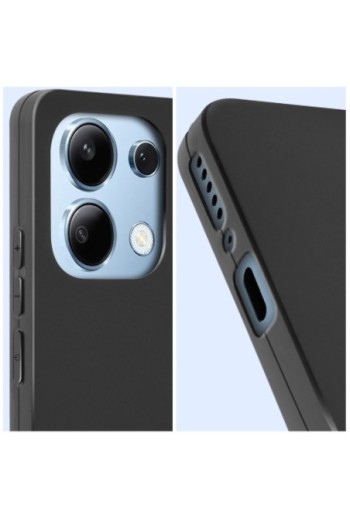 Cover nera per Xiaomi Redmi Note 13 4G in silicone flessibile - Classic Case