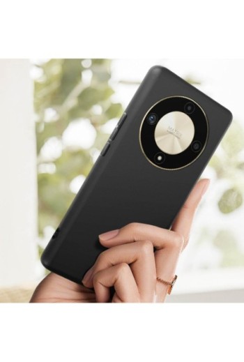 Cover nera per Honor Magic 6 Lite 5G in silicone flessibile - Classic Case