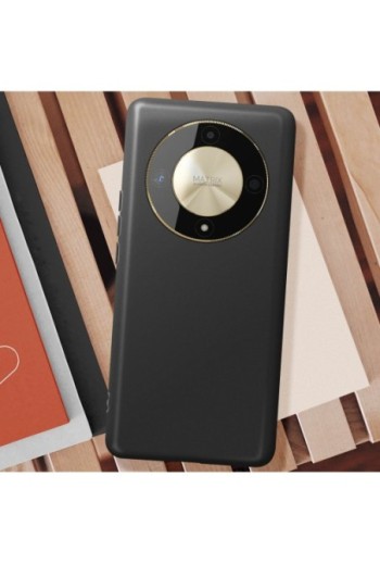 Cover nera per Honor Magic 6 Lite 5G in silicone flessibile - Classic Case