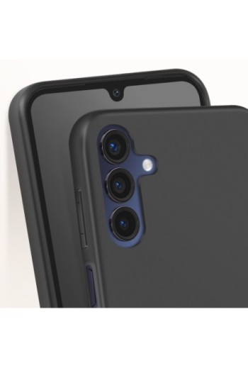 Cover per Samsung Galaxy A15 5G in silicone serie Classic Case Mat nera