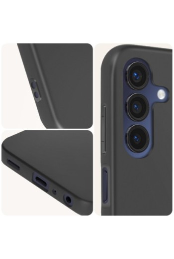Cover per Samsung Galaxy A15 5G in silicone serie Classic Case Mat nera