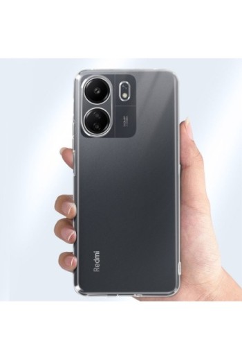 Cover per Xiaomi Redmi 13C e Poco C65 silicone flessibile - Classic Case trasparente