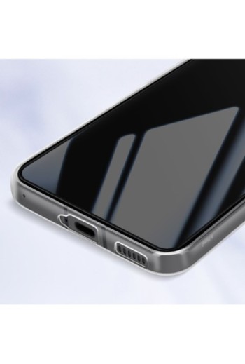 Cover per Nothing Phone 2 trasparente + vetro temperato 9H bordo nero - protezione completa