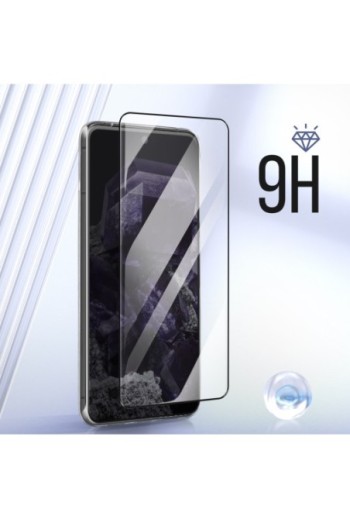 Cover per Google Pixel 8 trasparente + vetro temperato 9H bordo nero - protezione completa