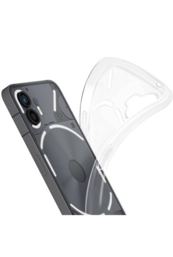 Cover extra-sottile per Nothing Phone 2 trasparente - silicone flessibile Classic Case