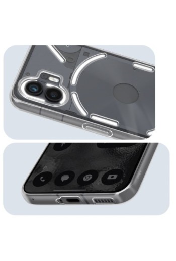 Cover extra-sottile per Nothing Phone 2 trasparente - silicone flessibile Classic Case