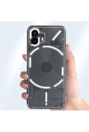 Cover extra-sottile per Nothing Phone 2 trasparente - silicone flessibile Classic Case