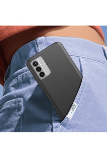Cover per Nokia G42 5G in silicone flessibile Classic Case - nera