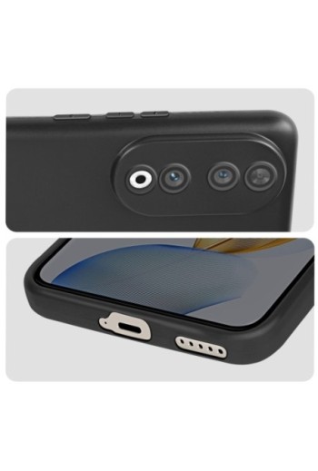 Cover per Honor 90 in silicone serie Classic Case Mat nera