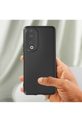 Cover per Honor 90 in silicone serie Classic Case Mat nera