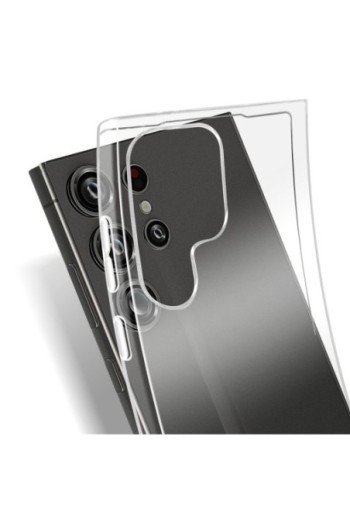 Cover per Samsung Galaxy S24 Ultra - Second Skin sottile 0 3 mm trasparente