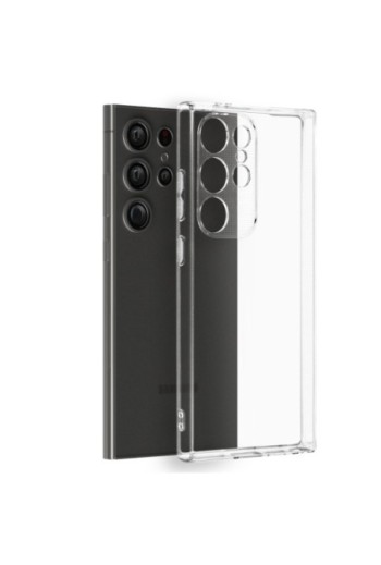 Cover per Samsung S24 Ultra - silicone morbido trasparente fotocamera protetta