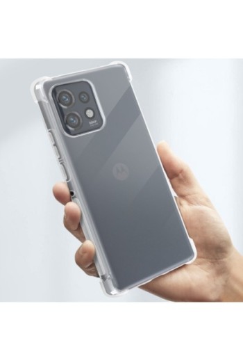 Cover flessibile per Motorola Edge 40 Pro trasparente serie Classic Bump