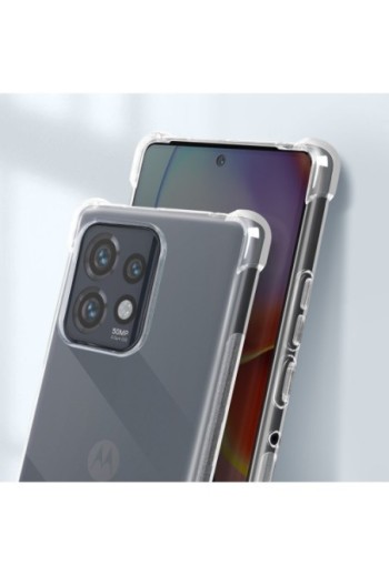 Cover flessibile per Motorola Edge 40 Pro trasparente serie Classic Bump