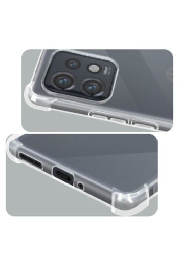 Cover flessibile per Motorola Edge 40 Pro trasparente serie Classic Bump