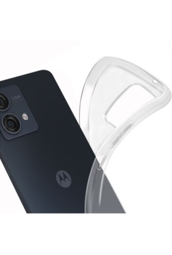 Cover per Motorola Moto G84 silicone flessibile Classic Case - trasparente
