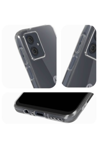 Cover per Motorola Moto G54 silicone flessibile Classic Case - trasparente