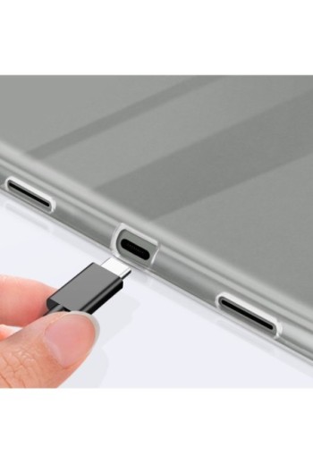 Cover per Google Pixel Tablet flessibile angoli rinforzati trasparente serie Classic Bump
