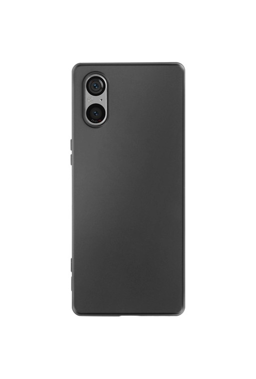 Cover per Sony Xperia 5 V in silicone flessibile Classic Case - nera