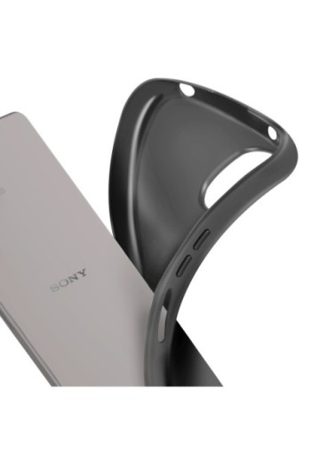 Cover per Sony Xperia 5 V in silicone flessibile Classic Case - nera