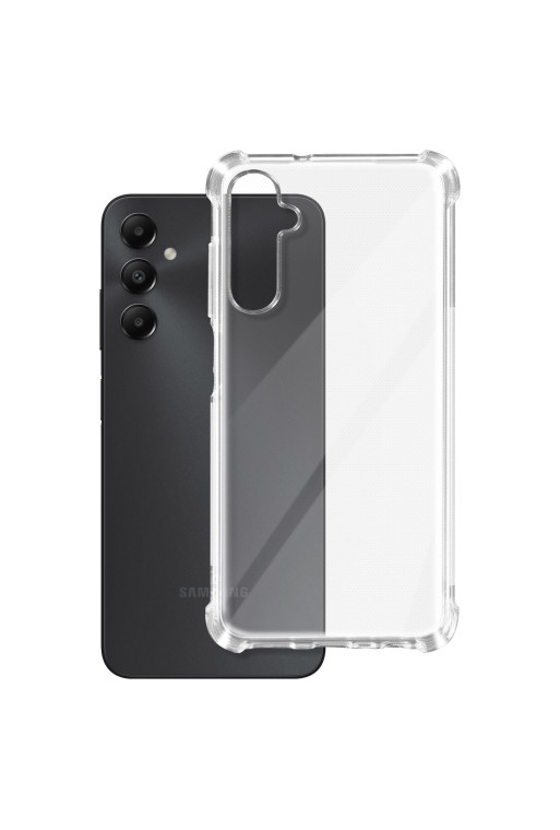 Cover flessibile anti-urto trasparente serie Classic Bump per Samsung Galaxy A05s