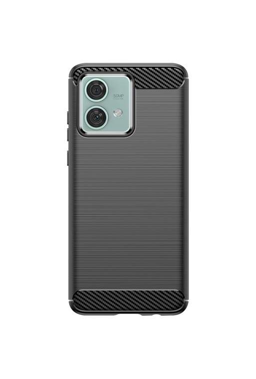 Cover flessibile per per Motorola Edge 40 Neo effetto carbonio nera - Classic Carb