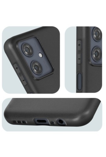Cover per Motorola Moto G54 in silicone flessibile Classic Case - nera