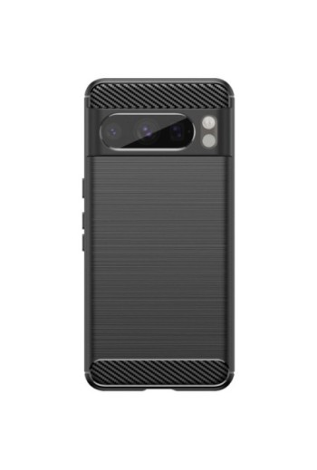 Cover flessibile per per Google Pixel 8 Pro effetto carbonio nera - Classic Carb