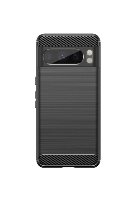Cover flessibile per per Google Pixel 8 Pro effetto carbonio nera - Classic Carb
