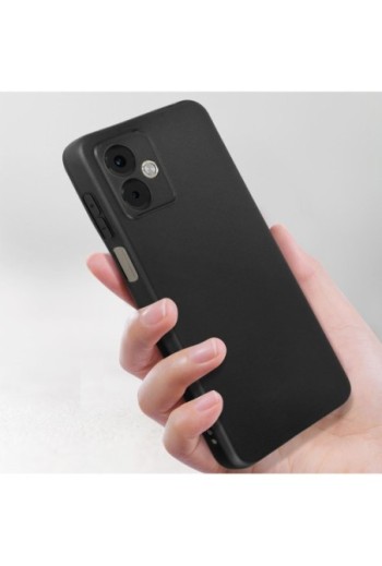 Cover per Motorola Moto G14 in silicone flessibile nera Classic Case