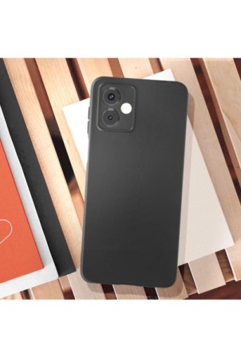 Cover per Motorola Moto G14 in silicone flessibile nera Classic Case