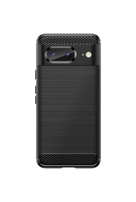 Cover flessibile per per Google Pixel 8 effetto carbonio nera - Classic Carb